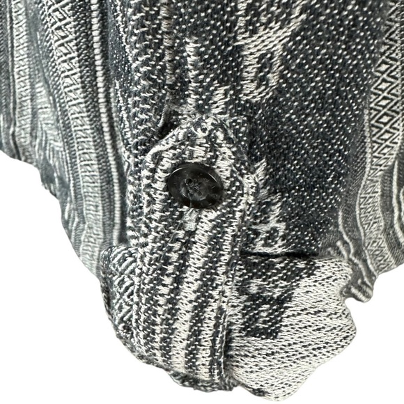Aritzia TNA Aztec Baja Lightweight Hoodie Kangaroo Pocket Grey Black Medium - Picture 10 of 14